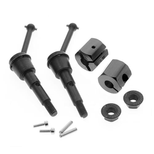 Kompatibel Mit Tamiya SW01 4WD Für Monster 1/24 RC Auto Upgrade-Teile 2 Stück Metall-Antriebswelle CVD Und Adaptermutter-Set RC Auto Zubehör von MGHGFYTAS