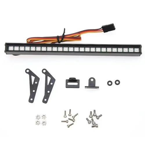 Kompatibel Mit Trax Für Trx4 Für Axial Für Scx10 90046 D90 1/10 RC-Auto-Upgrade-Teile 20 Modi Flackerlichtleiste Glühbirnen Dachlampe RC Auto Zubehör von MGHGFYTAS