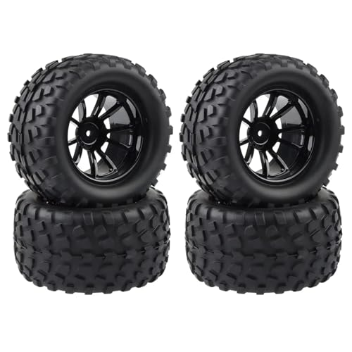 Kompatibel Mit Traxxas Für Arrma Für Redcat Für HSP 1/10 RC Monster Für Buggy-Autoteile, 130 Mm Reifen, Radschaumeinsätze, 12 Mm Sechskant RC Autozubehör von MGHGFYTAS
