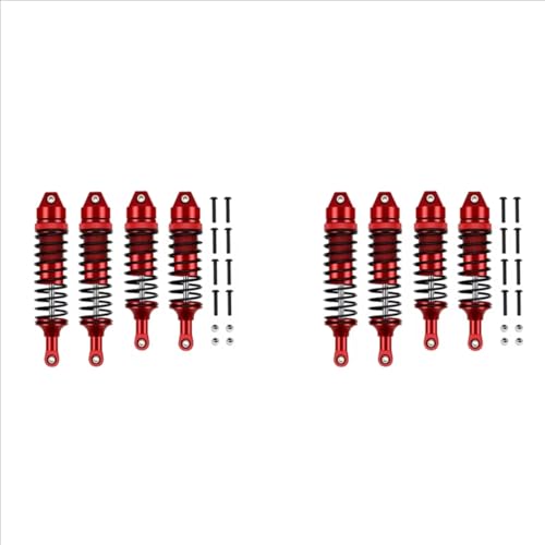 Kompatibel Mit Traxxas Für Slash 4X4 Für VXL Für Rustler Für Stampede Für Hoss 1/10 RC-Autoteile 8X Metall-Stoßdämpfer Vorne Hinten RC Autozubehör von MGHGFYTAS