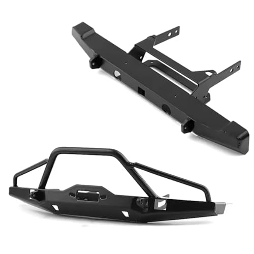Kompatibel Mit Traxxas Für TRX4 Für Axial Für SCX10 1/10 RC Crawler Car Upgrade-Teile Zubehör Metall Vorne Und Hinten Stoßstange RC-Autostoßstange von MGHGFYTAS