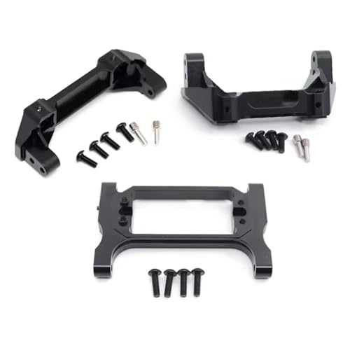 Kompatibel Mit Traxxas Für TRX4 RC-Auto-Upgrade-Teilezubehör, Vorderer Und Hinterer Kollisionsbasis-Stoßfänger-Querträger RC-Autostoßstange(Black) von MGHGFYTAS