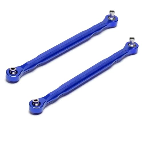 Kompatibel Mit Traxxas Für X-Maxx 77076-4 77086-4 1/5 RC-Autoteile, Legierung, Vordere Servo-Lenkstangen, Zehenverbindungen, Links Und Rechts RC-Pleuelstange(Blue) von MGHGFYTAS