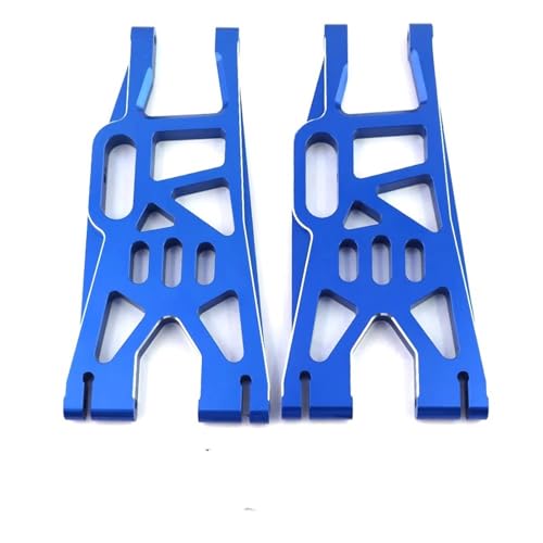 Kompatibel Mit Traxxas Für Xmaxx 6S 8S 1/5 RC Truck Upgrade-Teile Zubehör 2 Stück Metall Vorne Hinten Unten Aufhängungsarm RC Auto Zubehör(Blue) von MGHGFYTAS