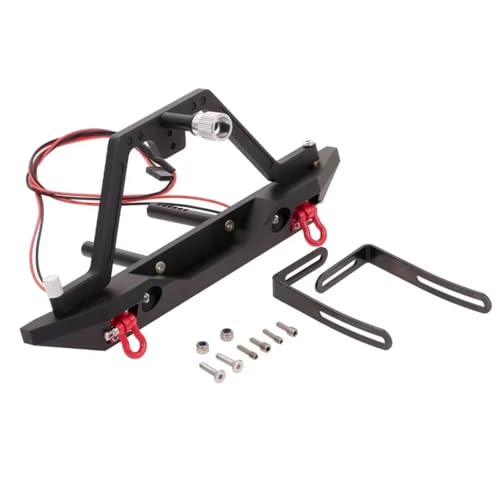 Kompatibel Mit Trxs Für TRX-4 Für Axial Für SCX10 90046 RC Crawler Auto Upgrade Zubehör Teile Frontstoßstange Metall Mit 2 Lichtern RC-Autostoßstange(Rear) von MGHGFYTAS