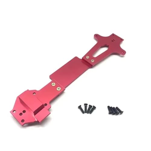 Kompatibel Mit WLtoys 144001 Fernbedienungsauto-Upgrade-Teile Ersatzzubehör Metall-Zweitbodenplatte 144001-1259 RC Autozubehör(Red) von MGHGFYTAS