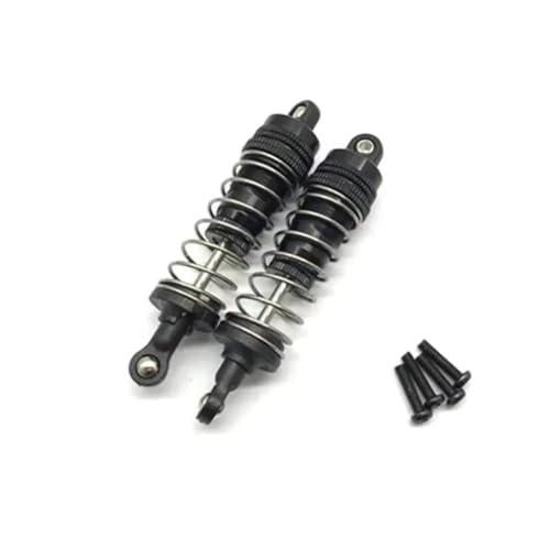 Kompatibel Mit WLtoys 144001 Fernbedienungsautos, Upgrades, Teile, Ersatzzubehör, Metall-Stoßdämpfer 144001-1316 RC Autozubehör(Black) von MGHGFYTAS