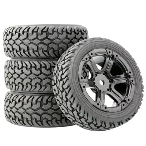 Kompatibel Mit WLtoys 144010 144001 124017 1/10 1/14 RC Off-Road-Auto-Upgrade-Teile Zubehör Verbreiterungsräder 75 Mm Große Reifen RC Autozubehör(Black) von MGHGFYTAS