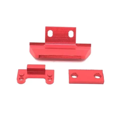 Kompatibel Mit WLtoys 144010 144002 144001 124017 RC Crawler Auto LKW Upgrade Teile Zubehör Anti-Kollisions-Stoßstange RC-Autostoßstange(Red) von MGHGFYTAS