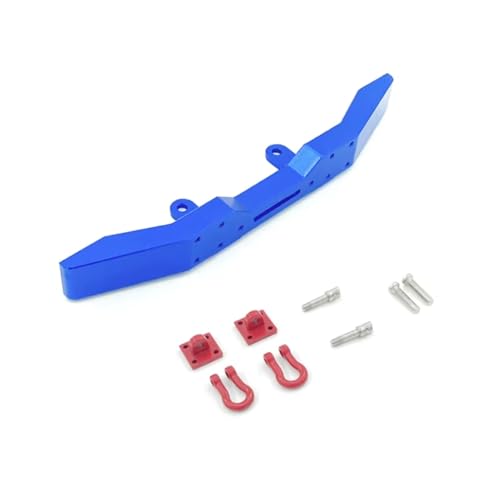 Kompatibel Mit WPL B14 B16 B24 B36 Q60 Q61 1/16 RC Truck Car Upgrade Modifikationsteile Zubehör Metall-Frontstoßstange Mit Abschlepphaken RC-Autostoßstange(Blue) von MGHGFYTAS
