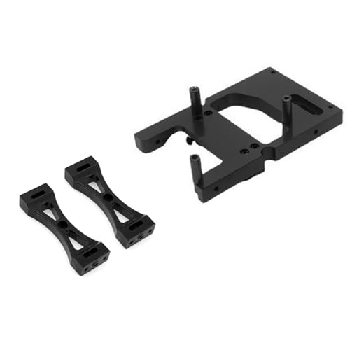 Kompatibel Mit WPL C14 C24 B14 B24 Für MN Für MN99S RC-Auto-Upgrades Teile Zubehör Metall-Servohalterung Strahl Querträger-Set RC Auto Zubehör(Black) von MGHGFYTAS
