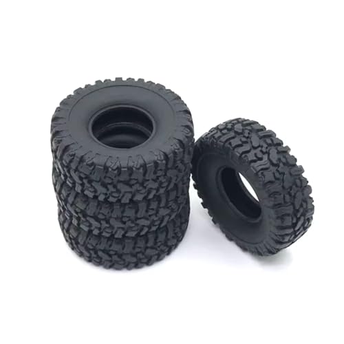 Kompatibel Mit WPL C14 C24 C34 B14 B24 B16 B36 1/16 RC-Auto-Upgrade-Teile, Modifikationszubehör, 66 Mm Gummireifen RC Autozubehör(4pcs) von MGHGFYTAS