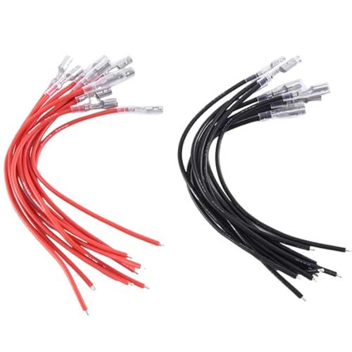 Kompatibel Mit WPL Für MN Für SCX10 Für TRX4 RC Autobürstenmotor 20 Stück 16AWG Silikonkabel 4,0 Mm Bullet Stecker/Buchse RC Auto Zubehör von MGHGFYTAS