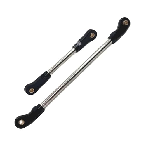 Kompatibel Mit Wltoys 104006 104010 104020 104026 1/10 RC Autoteile Zubehör Metalllenkstange Pull Servo Link RC-Pleuelstange(Black) von MGHGFYTAS