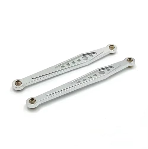 Kompatibel Mit Wltoys 124006 12423 12427 12428 12429 1/12 RC-Auto-Upgrade-Teile, Modifikationszubehör, Metall-Hinterrad-Spurstange RC Autozubehör(Silver) von MGHGFYTAS