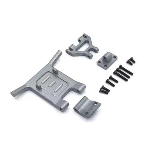Kompatibel Mit Wltoys 124016 124019 RC Für Buggy-Autos, Upgrades, Teile, Ersatzzubehör, DIY, Metall-Frontschutzstoßstange RC Autozubehör(Gray) von MGHGFYTAS