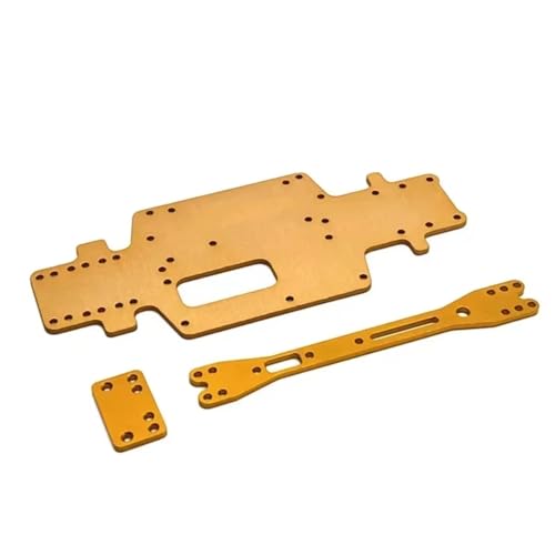 Kompatibel Mit Wltoys 284131 K969 K979 K989 P929 1/28 RC-Auto-Upgrades Teile Metall Für Chassis Bodenplatte des Zweiten Bodens RC Autozubehör(Yellow) von MGHGFYTAS
