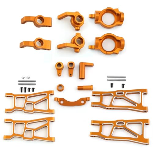 Kompatibel Mit ZD Für Racing Für DBX10 1/10 RC-Auto-Upgrade-Teile Zubehör Metall-Kit Querlenker-Lenkblock RC Auto Zubehör(Yellow) von MGHGFYTAS