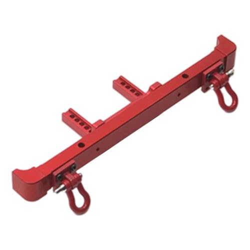 Kompatibel Mit ZP1001 ZP1002 ZP1003 1/10 RC Auto Upgrade Zubehör Teile Metall Heckstoßstange Mit Fesseln RC Auto Zubehör(Red) von MGHGFYTAS
