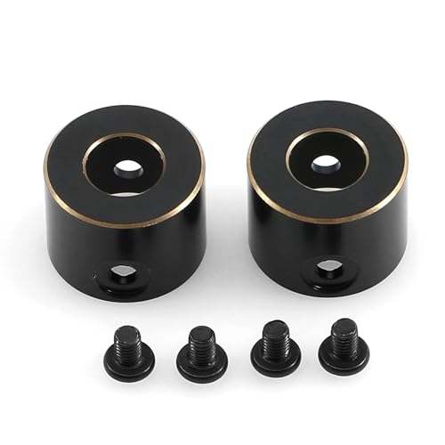 MGHGFYTAS Für Axial Für Scx10 Pro 1/10 2 Stücke Schwarz Beschichtung Messing Hinterachse Rohr Kappe RC Crawler Auto Upgrade Teile Zubehör RC Auto Zubehör von MGHGFYTAS