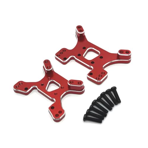 MGHGFYTAS Für RIaarIo Für XDKJ-001 XDKJ-006 AM-X12 Metall Vorne Und Hinten Shock Tower Platte RC Auto Upgrade Teile Zubehör RC Auto Zubehör(Red) von MGHGFYTAS