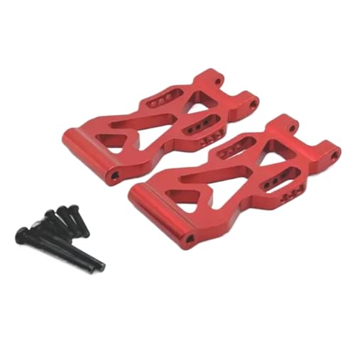MGHGFYTAS Für Scy 16101 16102 16103 16104 16106 16201 Für Jjrc Q117 1/16 RC Fernbedienung Auto Teile Metall Hinten Unten Für Schaukel Arm Zubehör RC Auto Zubehör(Red) von MGHGFYTAS