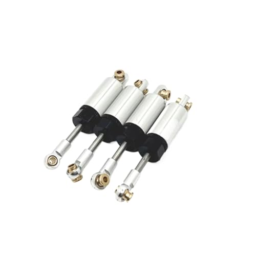 MGHGFYTAS Für WPL Für C14 C24 C34 C44 1/16 Öl-gefüllt Metall Stoßdämpfer Dämpfer RC Auto Upgrade Teile Zubehör RC Auto Zubehör(Silver) von MGHGFYTAS