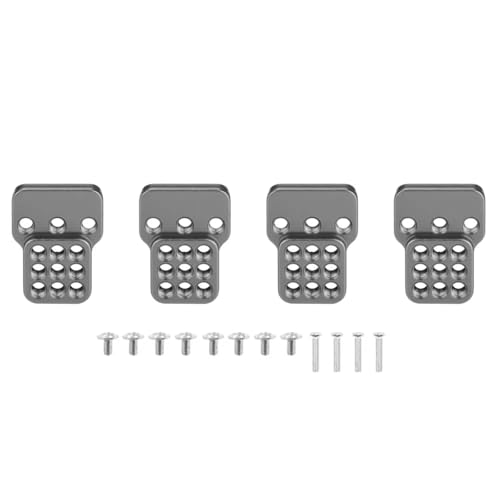 MGHGFYTAS Für WPL Für C14 C24 C34 C44 C54 4 Stücke Metall Einstellbare Stoßdämpfer Halterung Extender Für Seat RC Auto Upgrade Teile RC Auto Zubehör(Gray) von MGHGFYTAS