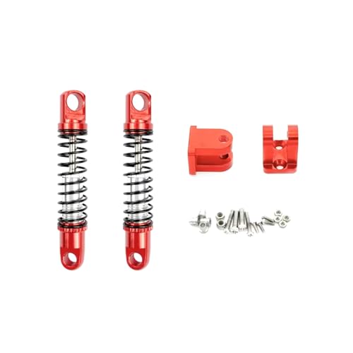 MGHGFYTAS Für WPL Für D12 D42 Metall Vorne Hinten Stoßdämpfer Dämpfer Mit Halterung Befestigt Für Sitz RC Auto Upgrades Teile Zubehör RC Auto Zubehör(2pcs Front Red) von MGHGFYTAS