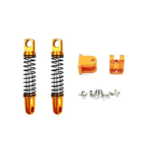 MGHGFYTAS Für WPL Für D12 D42 Metall Vorne Hinten Stoßdämpfer Dämpfer Mit Halterung Befestigt Für Sitz RC Auto Upgrades Teile Zubehör RC Auto Zubehör(2pcs Front Yellow) von MGHGFYTAS