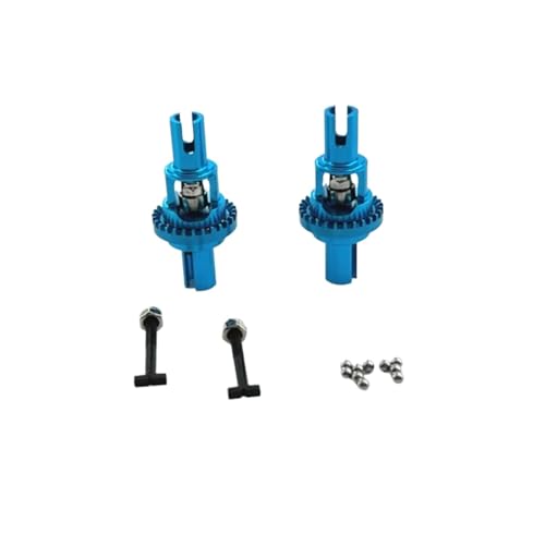 MGHGFYTAS Für Wltoys Für 284161 284010 284131 K989 K979 K969 P929 P939 1/28 2 Stücke Metall Differential RC Auto Upgrade Teile RC Auto Zubehör(Blue) von MGHGFYTAS