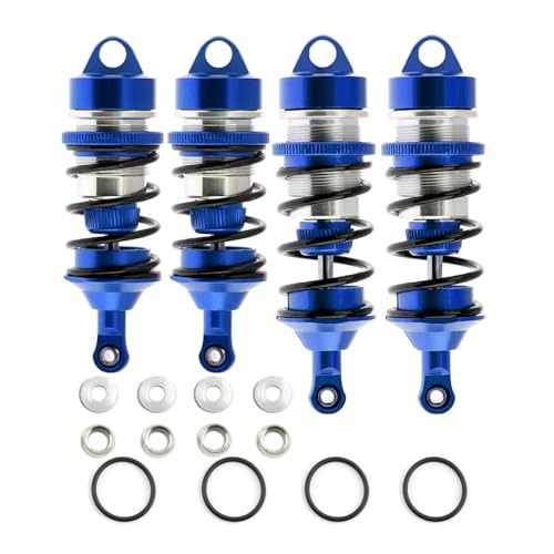 Kompatibel Mit ARRMA 1/7 Für Infraction 6S Für Felony 6S Für BLX Für Limitless Roller Metall Stoßdämpfer RC Auto Teile Zubehör RC Auto Zubehör(Blue) von MGHGFYTAS