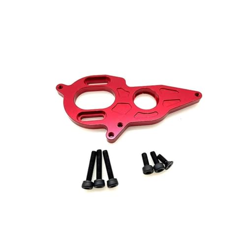 MGHGFYTAS Kompatibel Mit Arrma Für Granite Für Mega Für Typhon Für Big Für Rock Für Senton 1/10 4S Modelle RC Autoteile Metall Verstellbare Motorhalterung RC Auto Zubehör(Red) von MGHGFYTAS