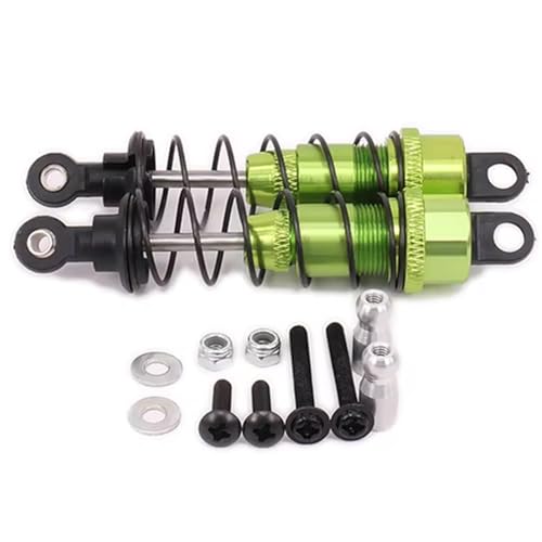 MGHGFYTAS Kompatibel Mit Hobby Für HPI WR8 Für Flux 101212 107888 1/10 Rc Auto Öl Gefüllt Typ Stoßdämpfer Dämpfer 85MM RC Auto Zubehör(Green) von MGHGFYTAS