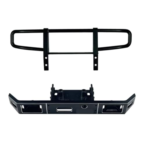 MGHGFYTAS Kompatibel Mit LDRC LD-P06 Für Unimog 1/12 RC LKW Auto Upgrades Teile Zubehör Metall Vordere Stoßstange RC Auto Zubehör von MGHGFYTAS