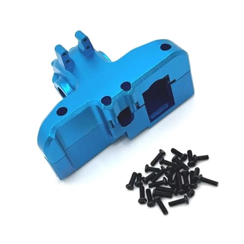 MGHGFYTAS Kompatibel Mit MJX Für Hyper Go 14209 14210 1/14 RC Auto Upgrade-Teile Metall-Hinterradgetriebegehäuse Getriebe-Differentialgehäuse RC Auto Zubehör(Blue) von MGHGFYTAS