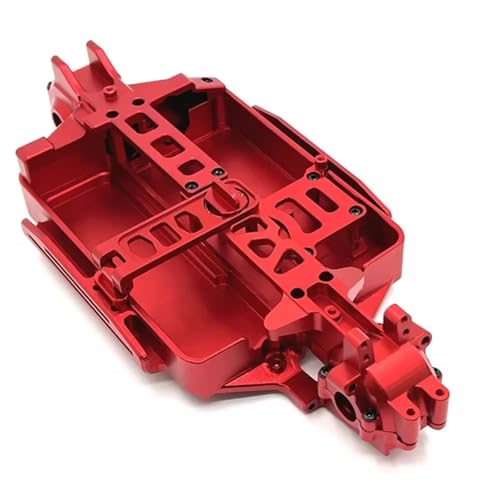MGHGFYTAS Kompatibel Mit MJX Für Hyper Go 16207 16208 16209 16210 H16 M162 Metallgehäuse Für Chassis 1/16 RC Car Upgrade Teile Zubehör RC Auto Zubehör(Red) von MGHGFYTAS