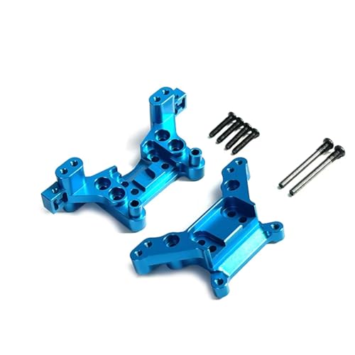 MGHGFYTAS Kompatibel Mit MJX Für Hyper Go 16207 16208 16209 16210 H16 Metall Front Shock Tower RC Auto Rear Shock Tower 16170 16180 RC Auto Zubehör(Blue) von MGHGFYTAS