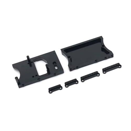MGHGFYTAS Kompatibel Mit MN D90 Für MN98 Für MN45 1/12 RC Auto Upgrade Teile Zubehör Metall Servo Halterung Querträger Stoßdämpfer Halterung RC Auto Zubehör(Black) von MGHGFYTAS