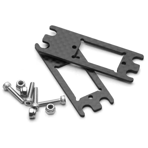 MGHGFYTAS Kompatibel Mit SCX10 Für Axial RC Car Carbon Fiber Musteradapterplatte Upgrade-Zubehör RC Auto Zubehör von MGHGFYTAS
