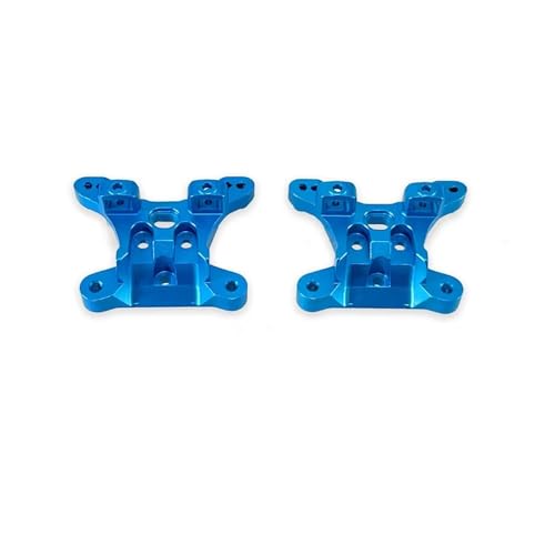 MGHGFYTAS Kompatibel Mit SCY 16101 16102 16103 16106 16201 PRO High Für Speed ​​1/16 RC Car Metallbeschläge Vorne Und Hinten Stoßdämpferhalterungen RC Auto Zubehör(Blue) von MGHGFYTAS