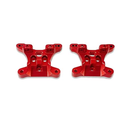MGHGFYTAS Kompatibel Mit SCY 16101 16102 16103 16106 16201 PRO High Für Speed ​​1/16 RC Car Metallbeschläge Vorne Und Hinten Stoßdämpferhalterungen RC Auto Zubehör(Red) von MGHGFYTAS