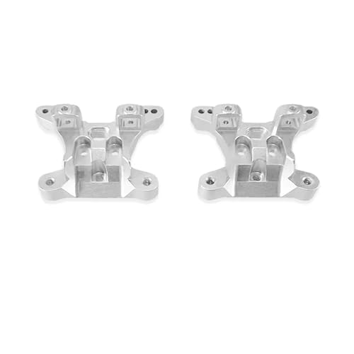MGHGFYTAS Kompatibel Mit SCY 16101 16102 16103 16106 16201 PRO High Für Speed ​​1/16 RC Car Metallbeschläge Vorne Und Hinten Stoßdämpferhalterungen RC Auto Zubehör(White) von MGHGFYTAS