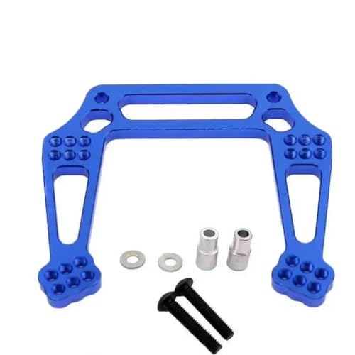Kompatibel Mit Trxs Für Slash 2WD 1/10 RC Auto Upgrade Teile Vordere Stoßdämpferhalterung RC Auto Zubehör(Blue) von MGHGFYTAS