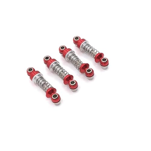 MGHGFYTAS Kompatibel Mit WLtoys 284131 K969 K979 K989 K999 P929 P939 1/28 RC Auto Ersatzteile Metall Einstellbarer Stoßdämpfer RC Auto Zubehör(Red) von MGHGFYTAS