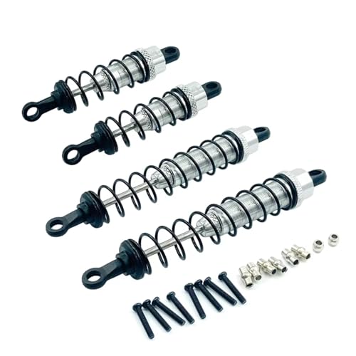 MGHGFYTAS Kompatibel Mit Wltoys 12428 12423 12427 12429 FY-03 1/12 RC Auto Upgrades Teile Zubehör Metall Öl Stoßdämpfer RC Auto Zubehör(White) von MGHGFYTAS