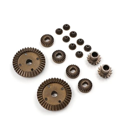 MGHGFYTAS Kompatibel Mit Wltoys A949-23 A959-B-27 1/18 A949 A959 A969 A979 K929 A959-B A969-B A979-B K929-B RC Auto Metall Differential Getriebe RC Auto Zubehör(16pcs) von MGHGFYTAS