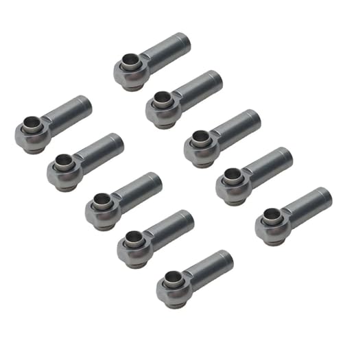 MGHGFYTAS Kompatibel Mit Wltoys A959 12428 144001 Für WPL C14 C24 Für MN D90 Für MN99S RC Autoteile 10 Stück Metall M2.5 Verbindungsstange Spurstangenkopf Kugelgelenk RC Auto Zubehör(Gray) von MGHGFYTAS