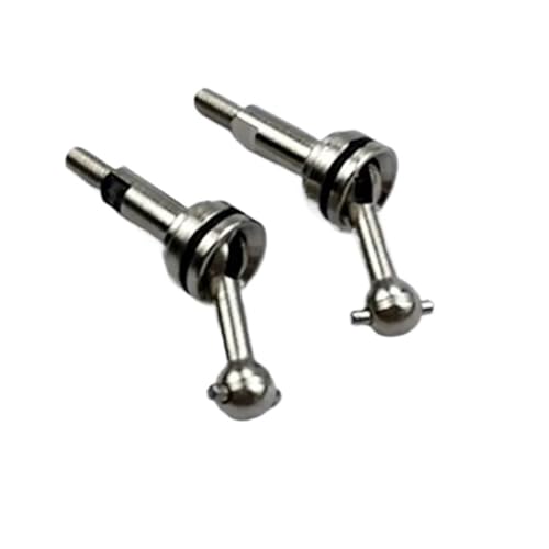 Kompatibel Mit Wltoys K969 K979 K989 K999 1/28 RC Upgrade-Teile 1 Paar Metall Vorne Oder Hinten CVD Für Universalgelenkwellenübertragung RC Auto Zubehör(Silver) von MGHGFYTAS