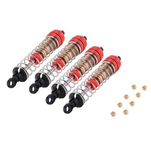 MGHGFYTAS Kompatibel Mit XLF X03 X04 1/10 RC Auto Für Monster Truck Upgrade Teile Zubehör 4 Stück Metall Stoßdämpfer Dämpfer RC Auto Zubehör von MGHGFYTAS